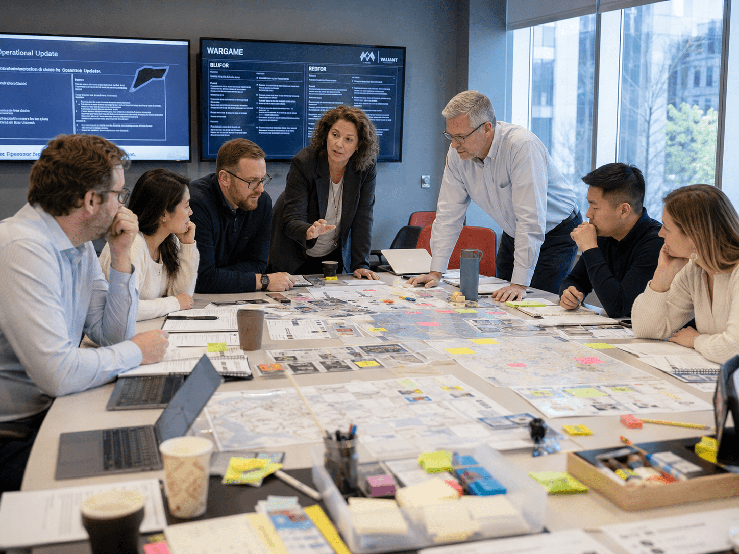Team-based Business War Gaming session